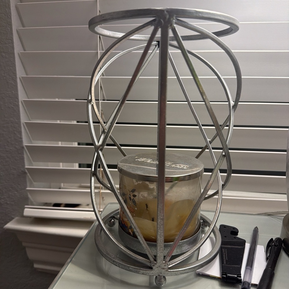 Silver Candle Holder